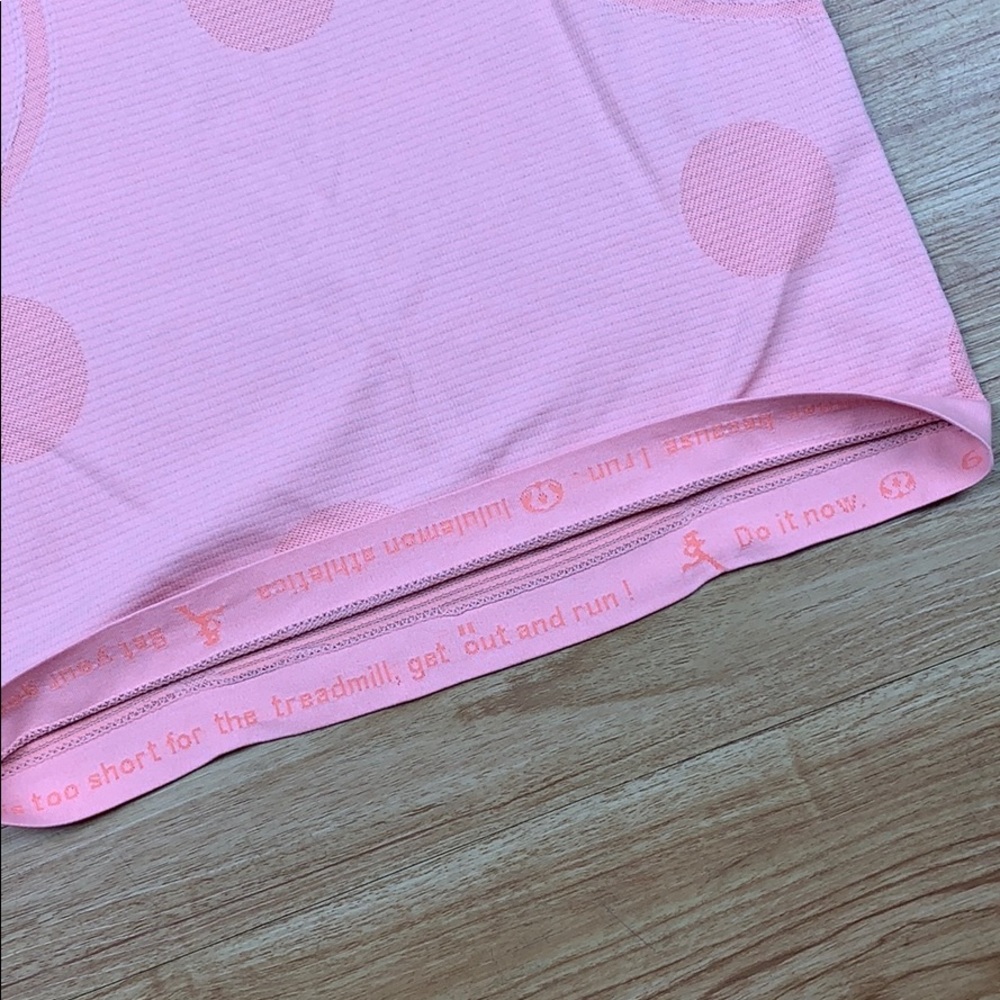 Lululemon Run Swiftly Tech Peach Polka Dot Top 6 - image 4